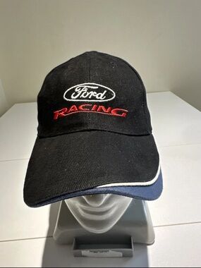 Ford Black Baseball Cap with Red and White Accents